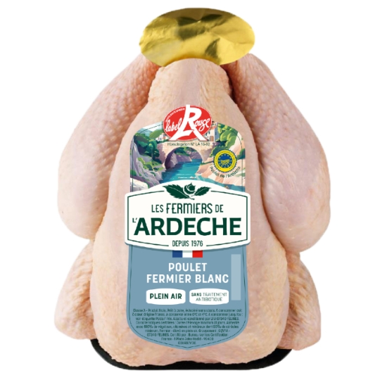 Poulet Entier Blanc Fermier Pac Label Rouge