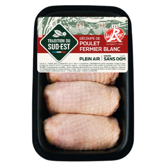 Cuisses de Poulet Fermier Blanc Label Rouge Plein Air Nourri Sans OGM ARDECHE