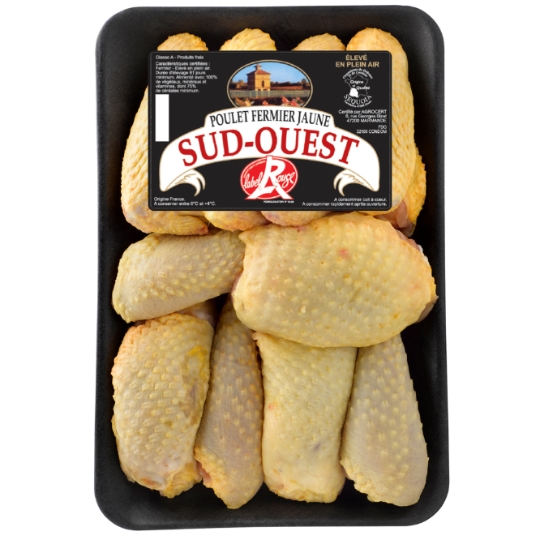 Morceaux de Poulet Jaune Label Rouge Fricassé SUD OUEST