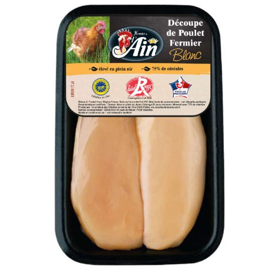 Filets de Poulet Blanc Fermier FERMIER DE L'AIN