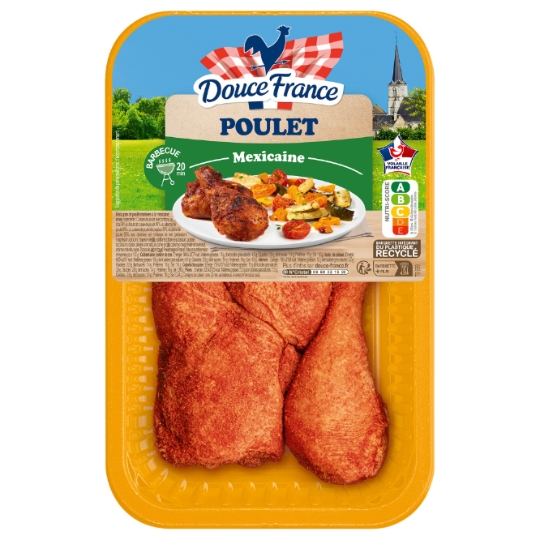 Plat Cuisiné Cuisses de Poulet Découpée Mexicaine DOUCE FRANCE