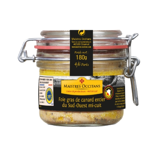 Foie Gras de Canard Entier Mi Cuit MAISTRES OCCITANS