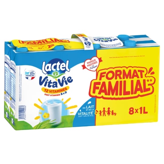 Lait Vitaminé UHT LACTEL