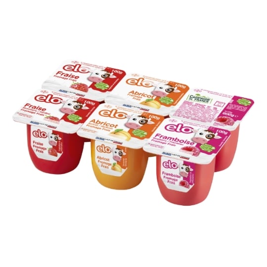 Fromage frais sucré à base de fruits, enrichi en calcium et source de vitamine D CARREFOUR