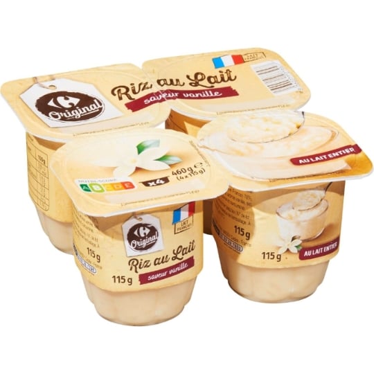 Riz au lait  vanille CARREFOUR