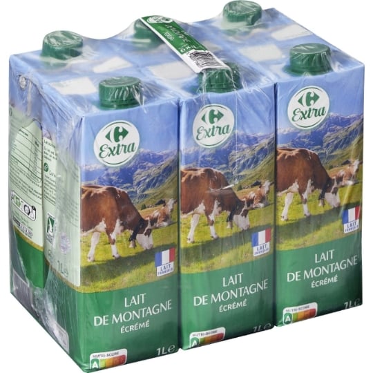 Lait Ecrémé écrémé CARREFOUR EXTRA
