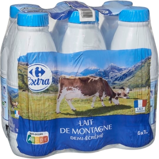 Lait Demi-Ecrémé demi écrémé CARREFOUR EXTRA