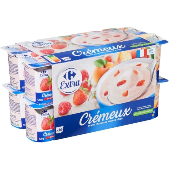 Yaourts Crémeux aux fruits CARREFOUR EXTRA