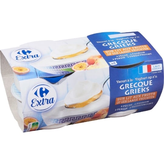 Yaourts Pêche Passion CARREFOUR EXTRA