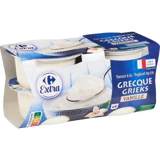Yaourts à la Grecque Vanille CARREFOUR EXTRA