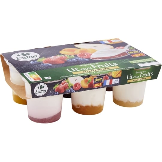 Yaourts brassé aux fruits assortiment CARREFOUR EXTRA