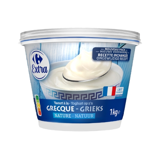 Yaourts à la Grecque Nature CARREFOUR EXTRA