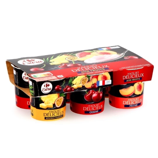 Yaourts délicieux aux fruits CARREFOUR EXTRA