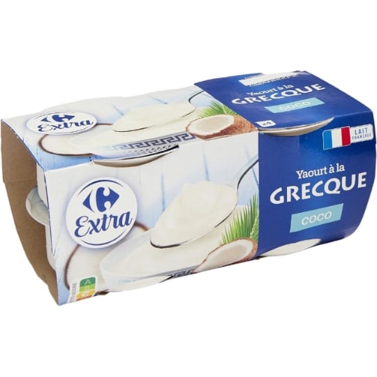 Yaourts à la Grecque Coco CARREFOUR EXTRA