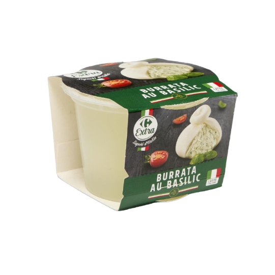 Burrata au basilic CARREFOUR EXTRA