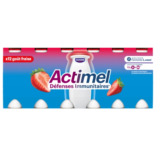 Yaourt à boire fraise ACTIMEL