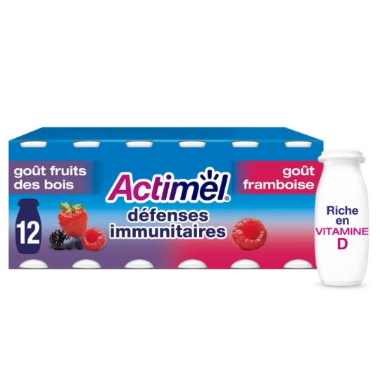 Yaourt à boire framboise et fruits des bois ACTIMEL