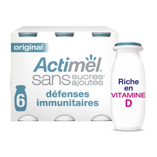 Yaourt à boire nature sans sucres ajoutés ACTIMEL