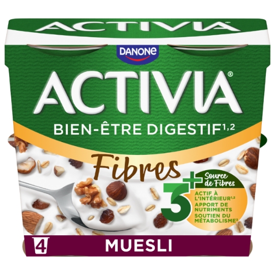 Yaourts céréales muesli bifidus ACTIVIA