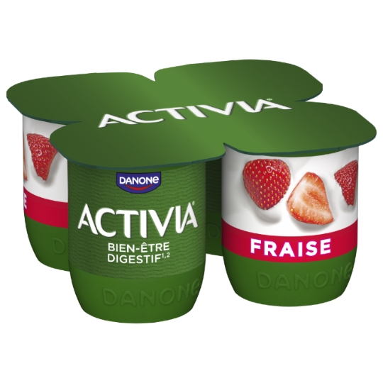 Yaourts aux fruits bifidus fraise ACTIVIA