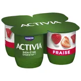 Yaourts aux fruits bifidus fraise ACTIVIA