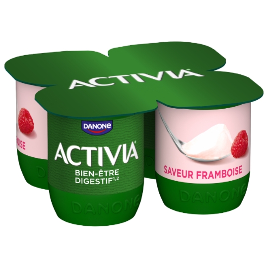 Yaourts saveur framboise bifidus ACTIVIA