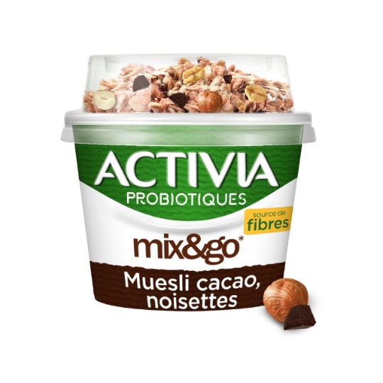 Yaourts céréales muesli chocolat noisette bifidus ACTIVIA