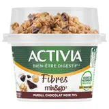 Yaourts céréales muesli chocolat noisette bifidus ACTIVIA