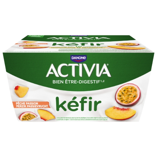 Yaourts Kéfir Pêche Passion ACTIVIA