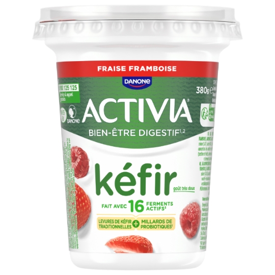 Yaourt Kéfir Fraise Framboise ACTIVIA