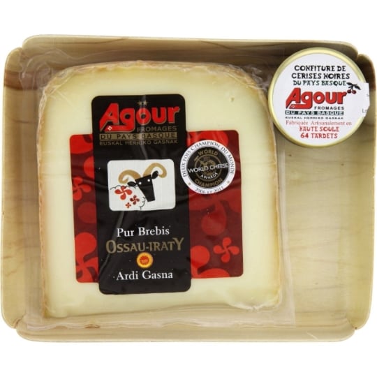 Ossau-Iraty Pur Brebis AOP et Confiture de Cerises Noires du Pays-Basque AGOUR FROMAGES