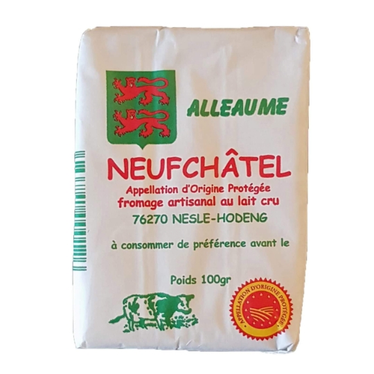 Briquette Neufchatel Artisanal AOP au Lait Cru ALLEAUME