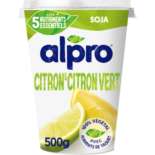 Dessert végétal soja citron et citron vert ALPRO