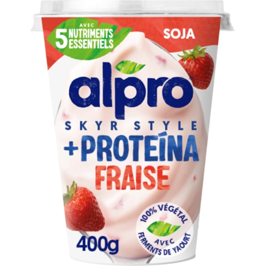 Skyr végétal Fraise Protéiné ALPRO