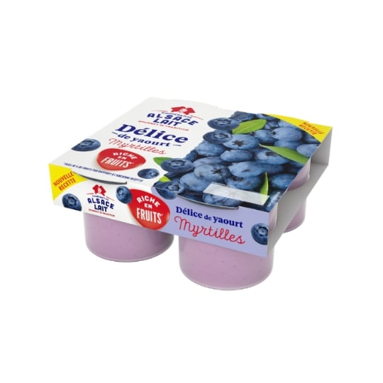 Yaourts myrtille ALSACE LAIT
