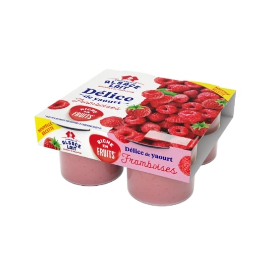 Yaourts framboise ALSACE LAIT
