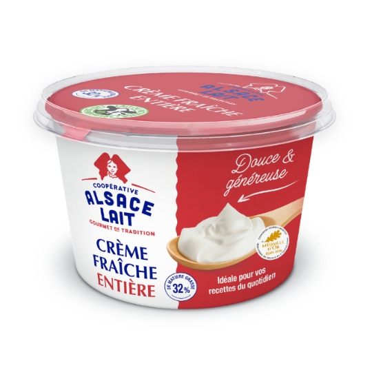 Crème Fraîche Épaisse 32% De Matière Grasse Au Lait De Pâturage ALSACE LAIT