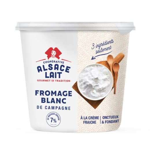 Fromage Blanc de Campagne à la Crème Fraîche 7% de Matière Grasse ALSACE LAIT