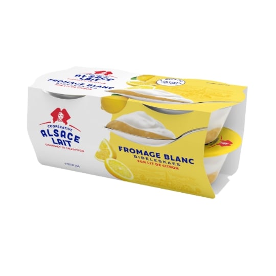 Fromage Blanc Sucré au Citron ALSACE LAIT