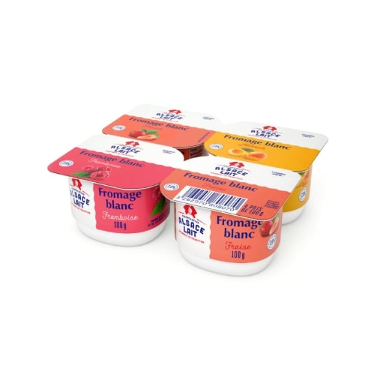 Dessert Fromage Blanc Abricot Fraise Framboise 2,6% MG ALSACE LAIT