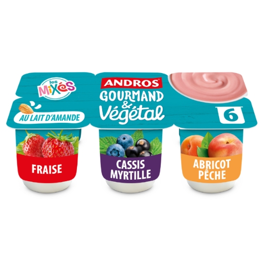 Dessert Brassé au lait d'Amande et Fruits du Verger Gourmand et Végétal ANDROS