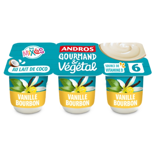 Dessert végétal à la vanille et au lait de coco ANDROS
