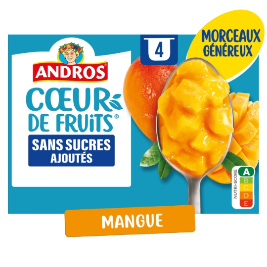 Dessert Fruitier Morceaux de Mangue Cœur de Fruits ANDROS