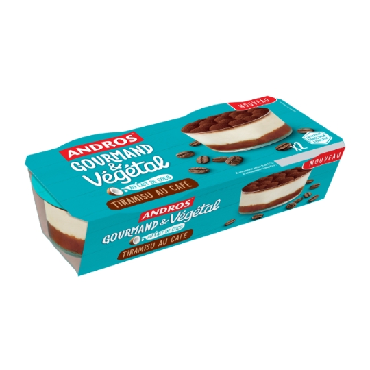 Dessert Végétal Tiramisu au Café au Lait de Coco Gourmand & Végétal ANDROS