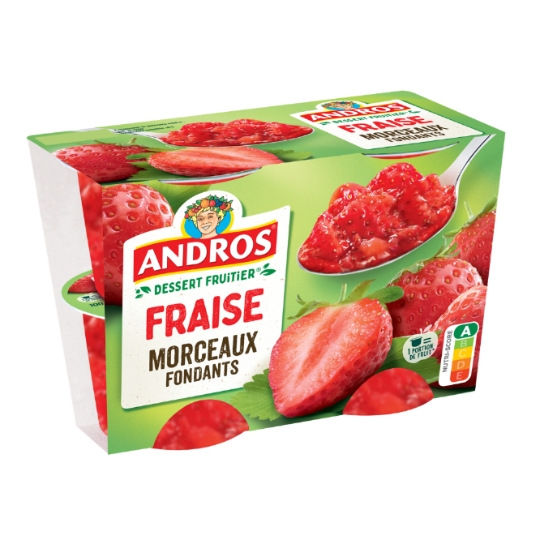 Dessert Fruitier Fraise Morceaux ANDROS