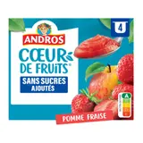 Compote Pomme Fraise ANDROS COEUR DE FRUITS