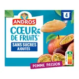 Compote Pomme Passion ANDROS COEUR DE FRUITS
