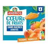 Compote Pomme Abricot ANDROS COEUR DE FRUITS