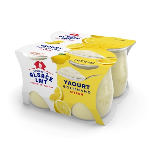Yaourts sucré au citron, aromatisé AROMATISE