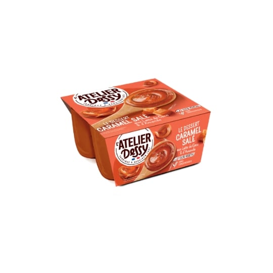 Dessert Végétal Caramel Salé aux Laits de Coco et Amande ATELIER DESSY